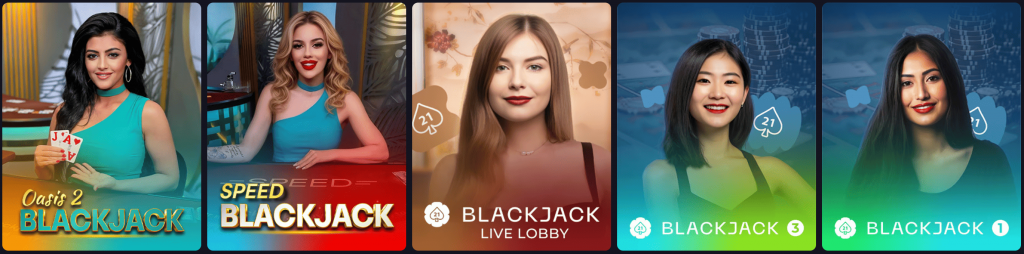 Jeux avec croupier en direct Incognito Casino